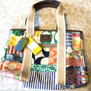 Authentic Coach patchwork handbag
